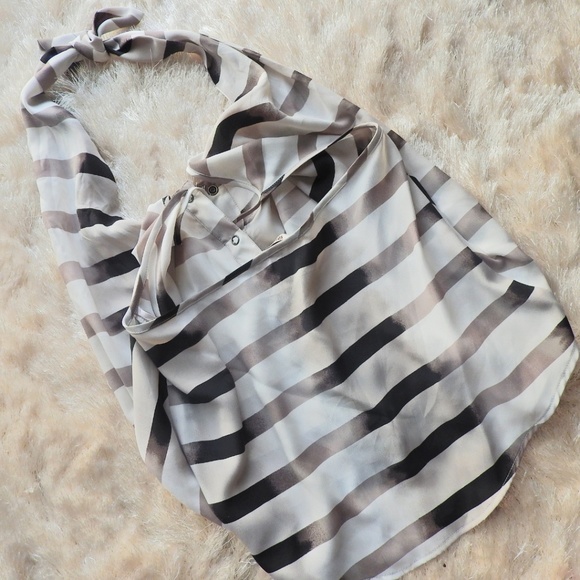 BCBG generation Black & grey halter tank top - Picture 3 of 5